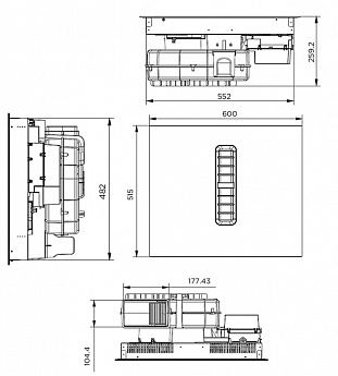 картинка Варочная панель с интегрированной вытяжкой Maunfeld MIHC604SF2BK 